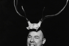 McQueen with Pagan antlers