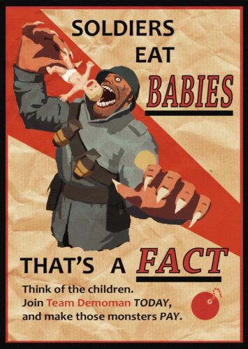 Soldiers eat babies