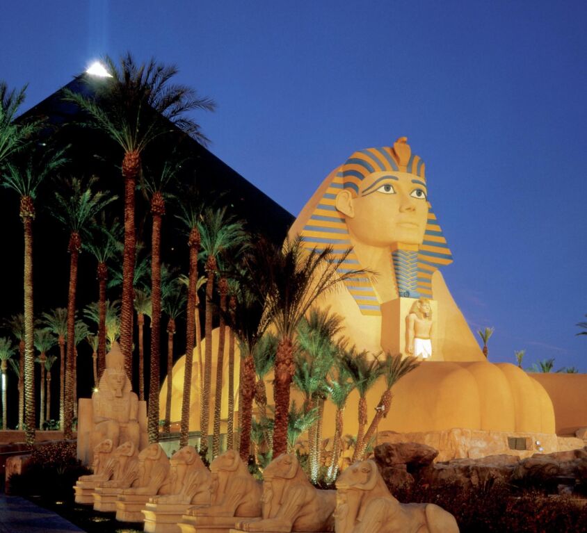 Luxor Hotel Exterior Sphinx Side View